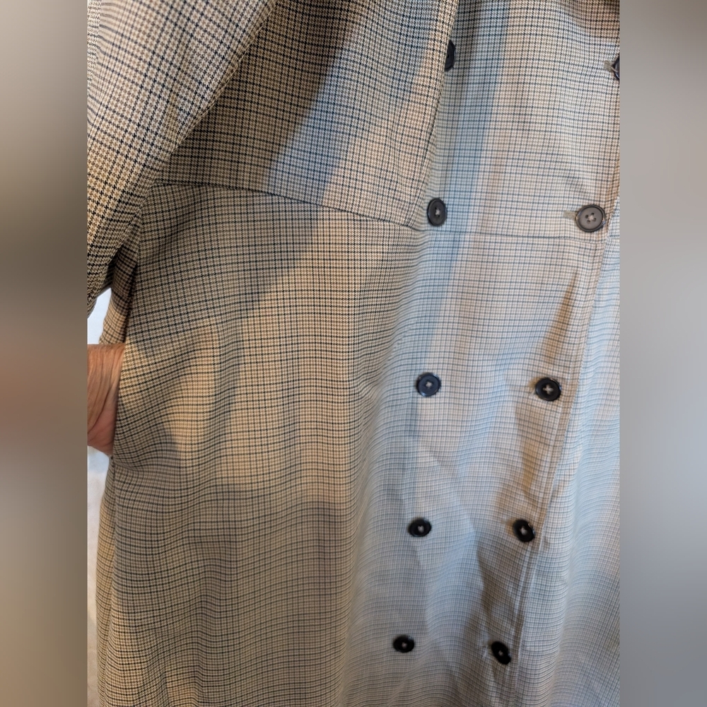 eShakti Full Length Plaid Coat Sz.2X-22W - Picture 13 of 17